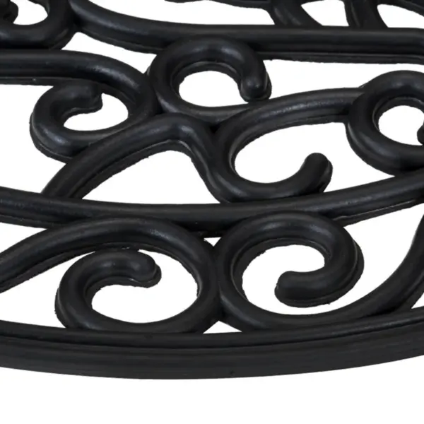 Poolringikujuline kummist uksematt, must, 45 x 75 cm – 5