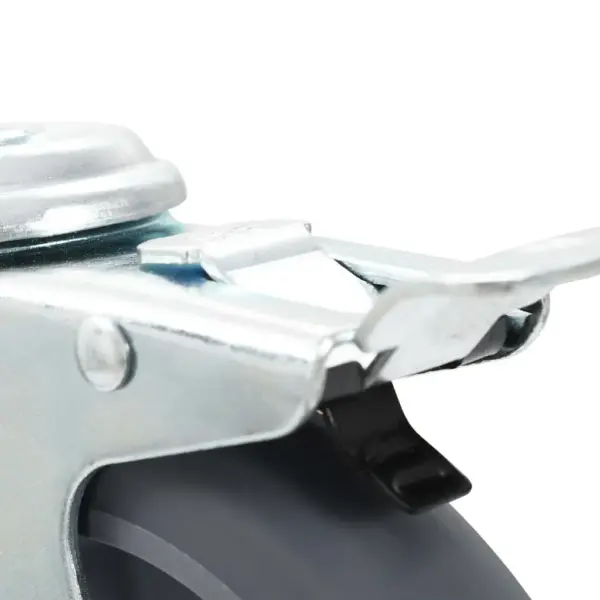Hallid pööratavad mööblirattad poldiaukudega, 32 tk, 125 mm, pooled piduritega – 8
