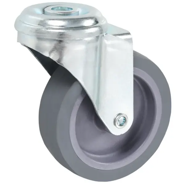 Hallid pööratavad mööblirattad poldiaukudega, TPR, 75 mm, M10, 32 tk – 3