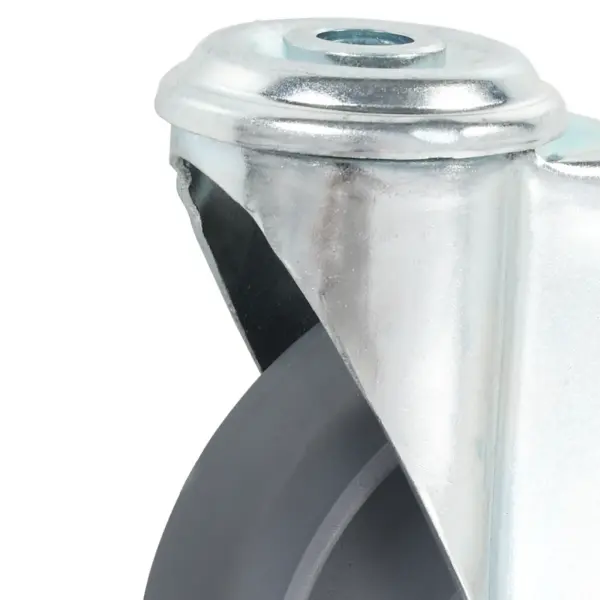 Pööratavad hallid mööblirattad poldiaukudega, 12 tk, 125 mm, 6 piduriga – 9