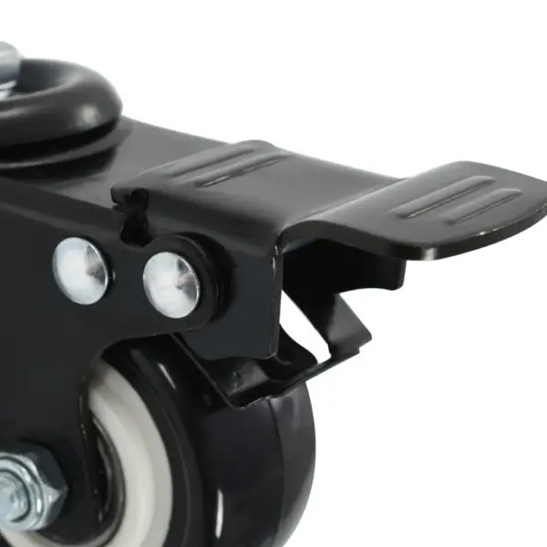 Pööratavad piduritega mööblirattad, must, 12 tk, 50 mm – 8