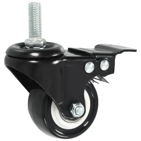 Pööratavad piduritega mööblirattad, 24 tk, must, 50 mm – 3