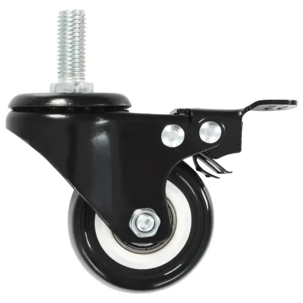 Pööratavad piduritega mööblirattad, 24 tk, must, 50 mm – 4