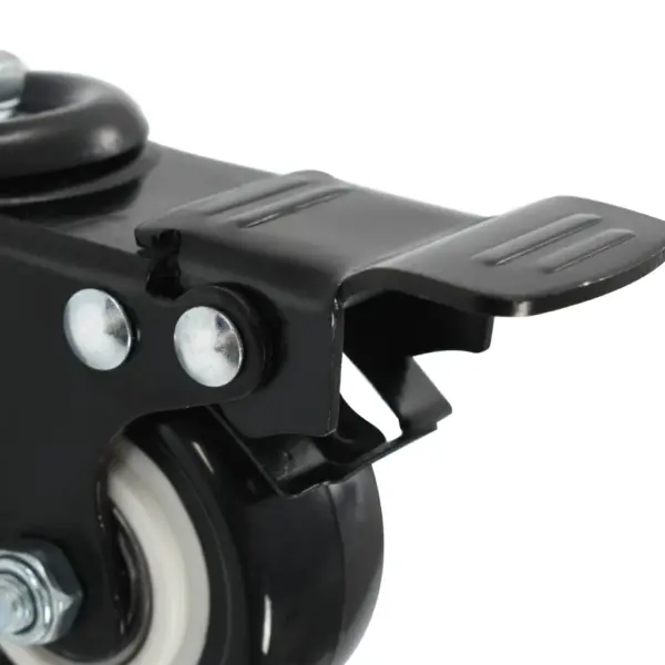 Pööratavad piduritega mööblirattad, must, 8 tk, 50 mm – 8