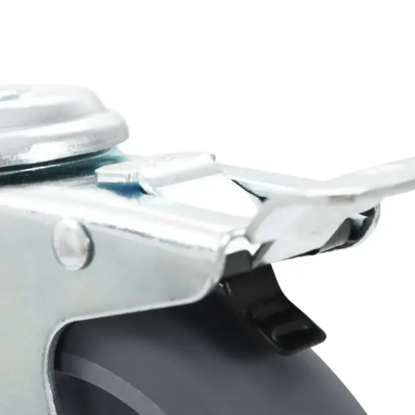 Hallid TPR pöördrattad poldiauguga ja topeltpiduriga, 4 tk, 125 mm, M12, 80 kg – 5