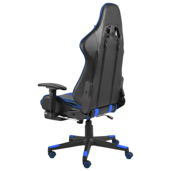 Pöörlev mänguritool jalatoega, must-sinine PVC, reguleeritav kõrgus – 4