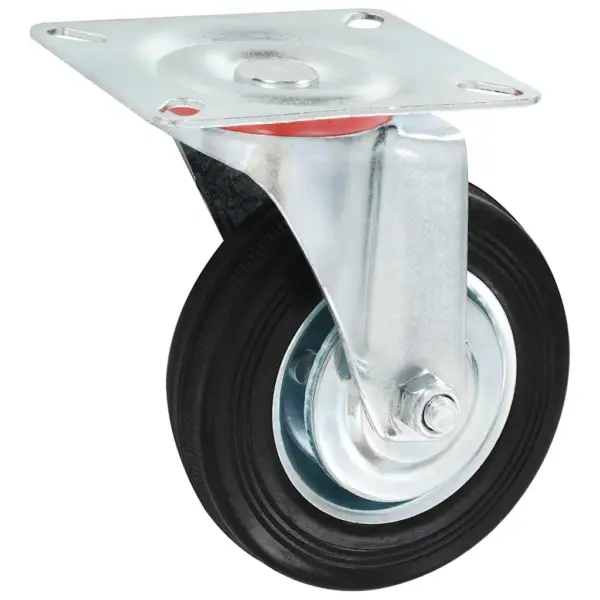 Pöörlevad kummirattad mööblile ja seadmetele, 16 tk, must, 100 mm, 70 kg – 2