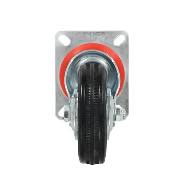 Pöörlevad kummirattad mööblile ja seadmetele, 16 tk, must, 100 mm, 70 kg – 5
