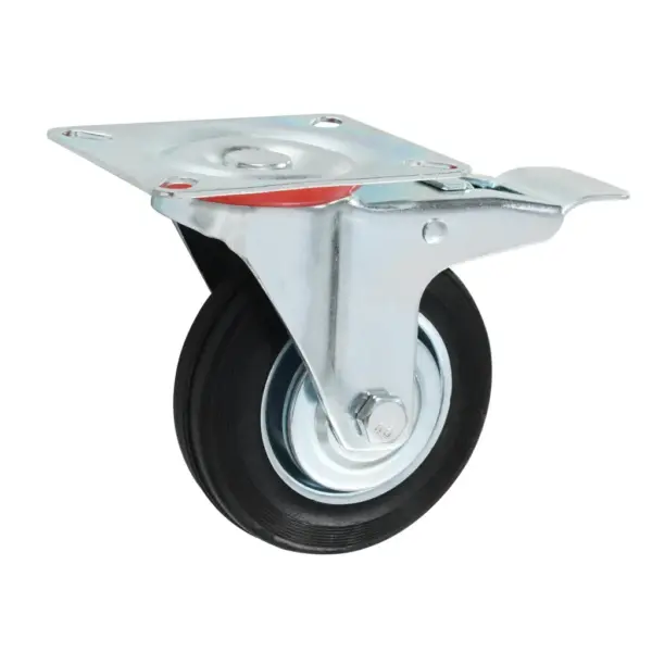 Pöörlevad kummirattad 100 mm, 32 tk (16 piduriga), must – 4