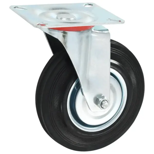 Kummist pöörlevad mööblirattad, 32 tk, 125 mm, must, 100 kg – 5