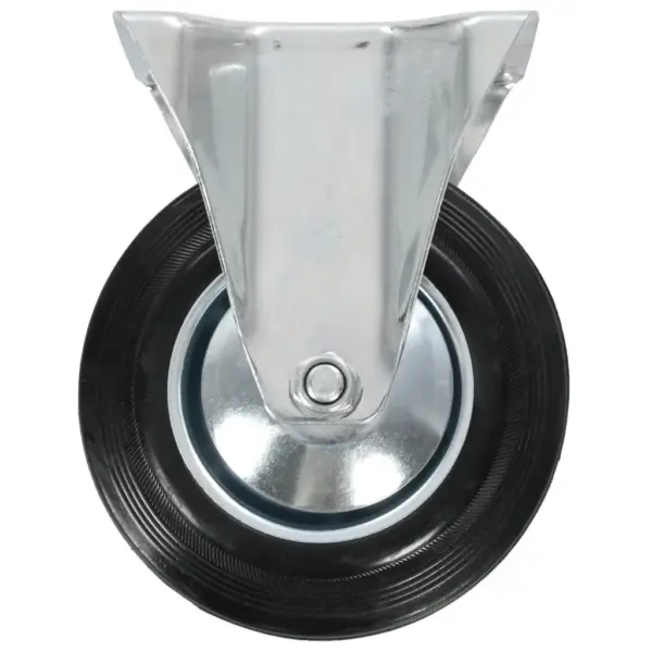 Pöörlevad kummist mööblirattad, 8 tk, must, 160 mm, 4 piduriga – 7