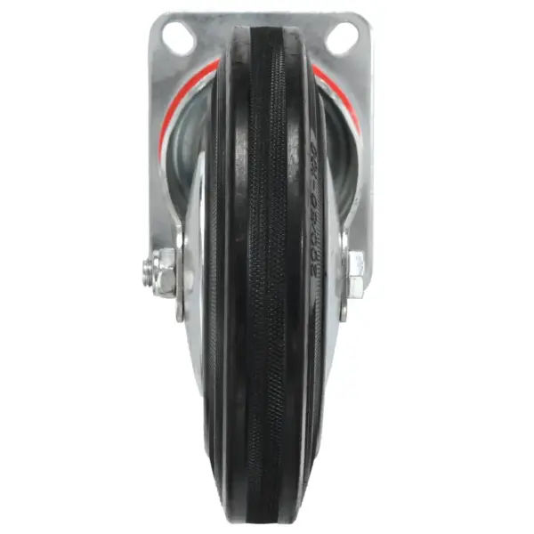 Pöörlevad kummirattad mööblile ja seadmetele, 12 tk, must, 200 mm, 180 kg – 5