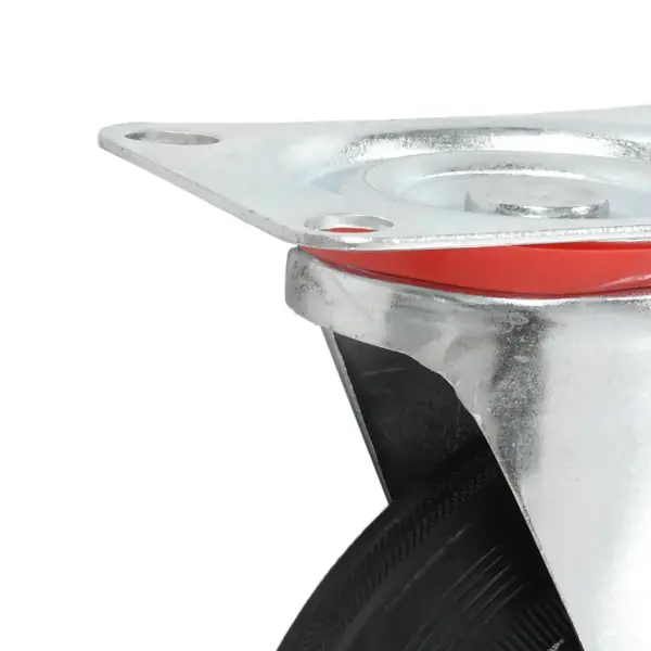 Pöörlevad kummirattad 200 mm, 16 tk, must, 180 kg – 7