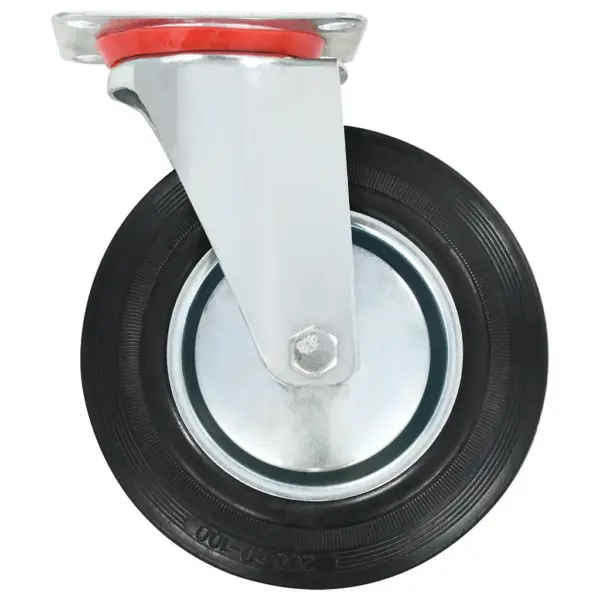 Pöörlevad kummirattad piduritega ja ilma, 200 mm, 16 tk, must – 7