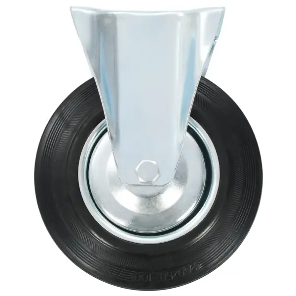 Pöörlevad kummirattad piduritega ja ilma, 24 tk, 200 mm, must – 7
