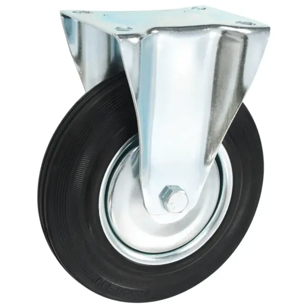 Pöörlevad kummirattad mööblile, 8 tk, must, 200 mm, 4 piduriga – 5