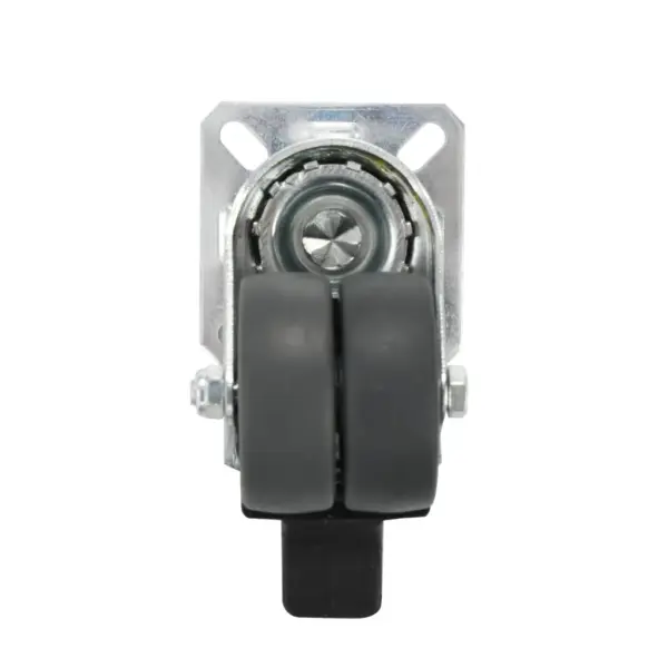 Pöörlevad kummirattad piduritega, 8 tk, hall, 50 mm – 7