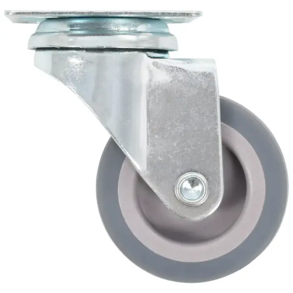 Hallid pöörlevad mööblirattad termoplastilisest kummist, 24 tk, 50 mm, 35 kg – 4