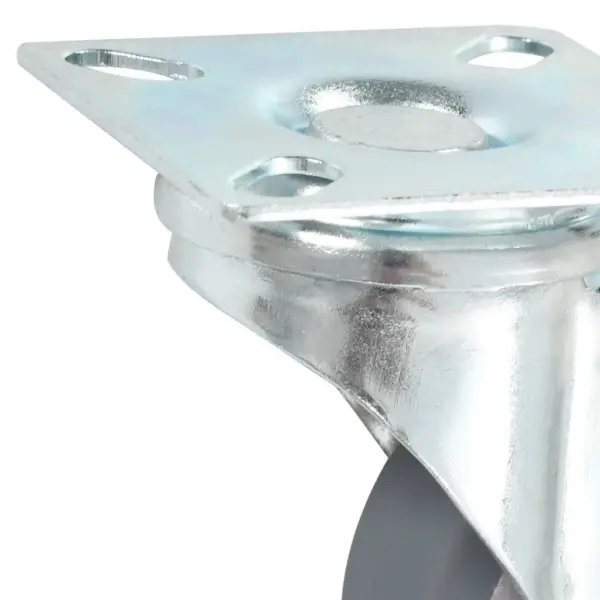 Hallid pöörlevad mööblirattad termoplastilisest kummist, 24 tk, 50 mm, 35 kg – 5