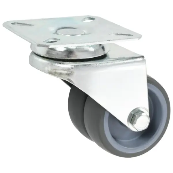 Hallid pöörlevad mööblirattad, 8 tk, 4 topeltpiduriga, 50 mm, 100 kg – 4