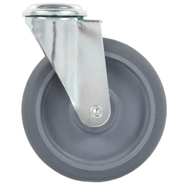 Pöörlevad mööblirattad poldiauguga, 8 tk, hall TPR, 125 mm, M12 – 4