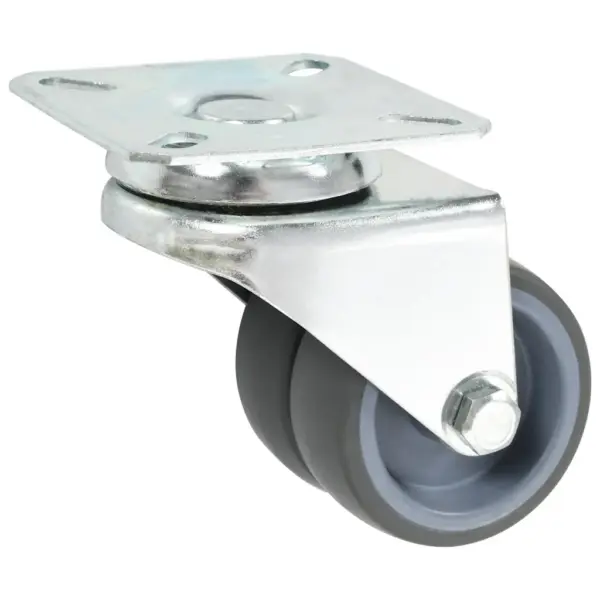 Pöörlevad TPR mööblirattad kinnitusplaadiga, hall, 50 mm, 24 tk – 3