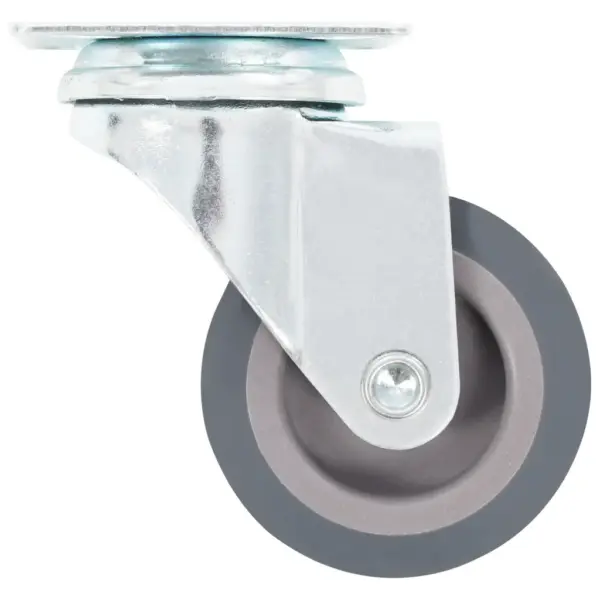 Pöörlevad rattad mööblile, 50 mm, hall, termoplastilisest kummist, topeltpiduritega, 16 tk – 8