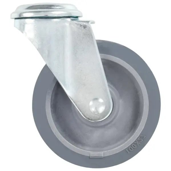 Hallid TPR poldiauguga pöörlevad rattad, 24 tk, 100 mm, M12, 60 kg – 4