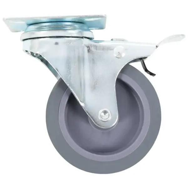 Pöörlevad TPR mööblirattad piduritega, hall, 75 mm, 24 tk – 4