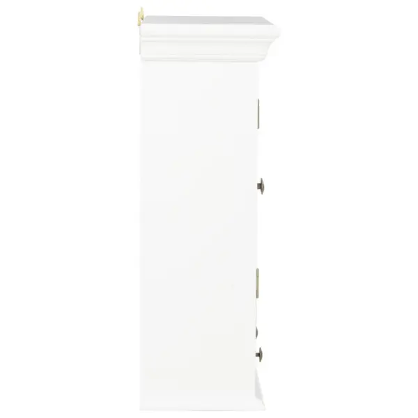 Prantsuse stiilis seinakapp 2 ukse ja 2 sahtliga, pruun-valge, tehispuit, 49 x 22 x 59 cm – 4