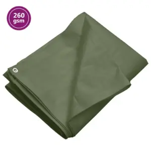 Vettpidav present aiamööbli katmiseks, roheline HDPE, 3 x 5 m, 260 g/m²