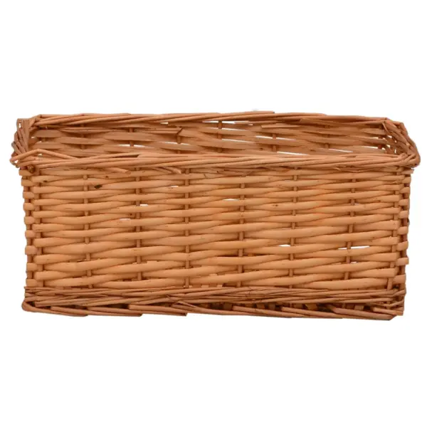 4-osaline üksteise sisse mahtuv kandiliste pajukorvide komplekt, pruun, kuni 45 x 40 x 17 cm - 7