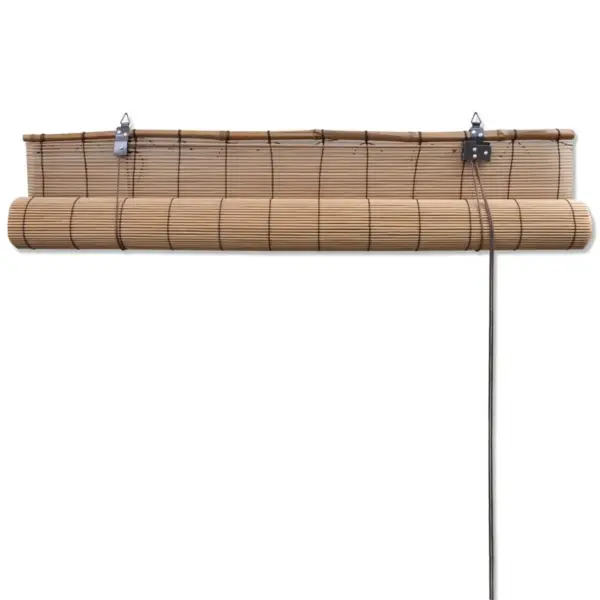 Pruun bambusest rulookardin 100 x 160 cm – 5
