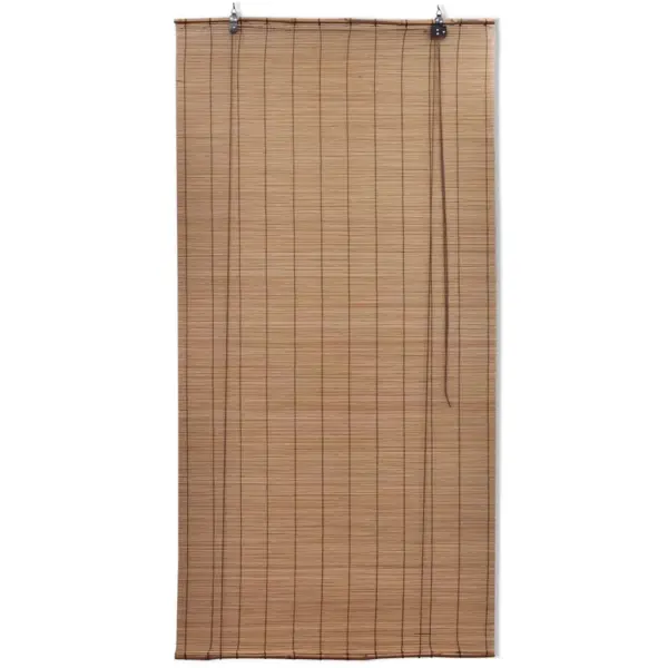 Pruun bambusruloo aknakatteks, 80 x 160 cm - 2