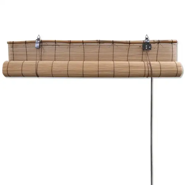 Pruun bambusruloo aknakatteks, 80 x 160 cm - 5