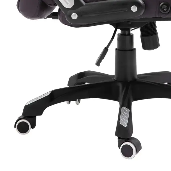 Pruun ergonoomiline kontoritool reguleeritava kõrguse ja seljatoega, kunstnahk - 8
