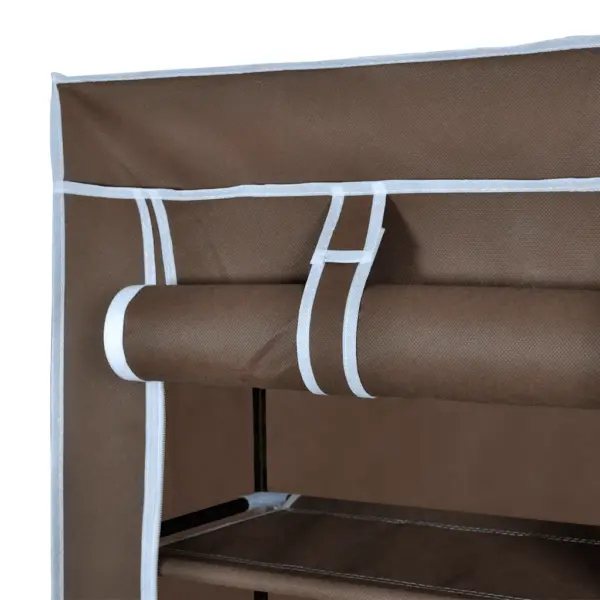 Pruun kangast kingakapp 8 riiuliga, 57 x 29 x 162 cm – 7