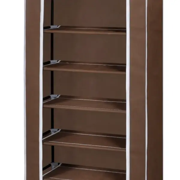 Pruun kangast kingakapp 8 riiuliga, 57 x 29 x 162 cm – 8