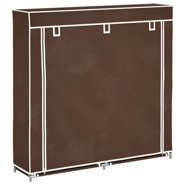 Kangast kingakapp kattega, 10 riiulit, pruun, 115 x 28 x 110 cm – 2