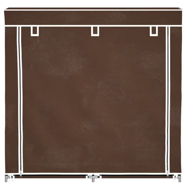 Kangast kingakapp kattega, 10 riiulit, pruun, 115 x 28 x 110 cm – 4