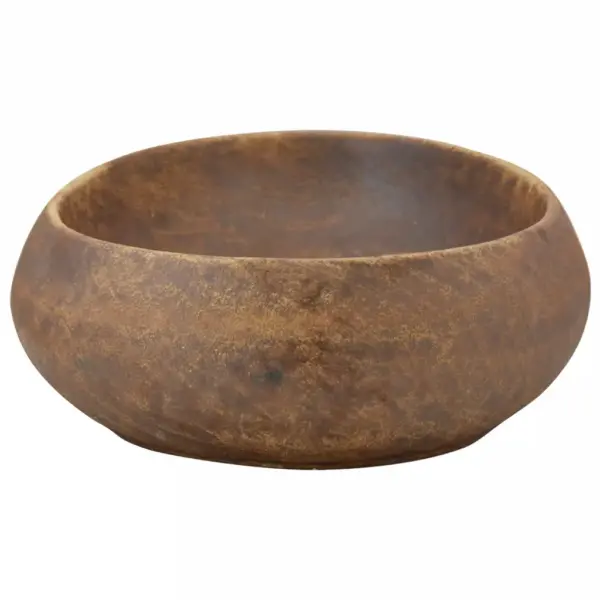 Pruun ovaalne keraamiline tööpinnavalamu 59 x 40 x 15 cm – 5