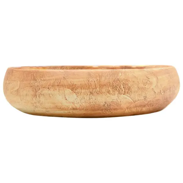 Pruun ovaalne keraamiline tööpinnapealne vannitoavalamu, 59 x 40 x 15 cm – 3
