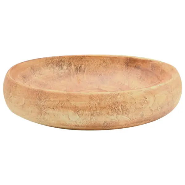 Pruun ovaalne keraamiline tööpinnapealne vannitoavalamu, 59 x 40 x 15 cm – 4