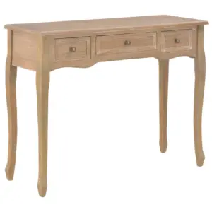 Kolme sahtliga konsoollaud, pruun MDF ja männipuit, 100 x 35 x 78 cm