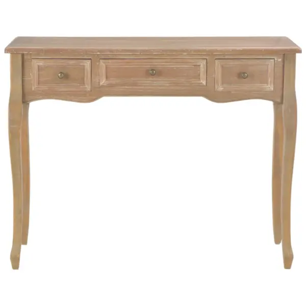 Kolme sahtliga konsoollaud, pruun MDF ja männipuit, 100 x 35 x 78 cm – 3