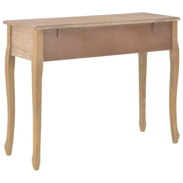 Kolme sahtliga konsoollaud, pruun MDF ja männipuit, 100 x 35 x 78 cm – 5