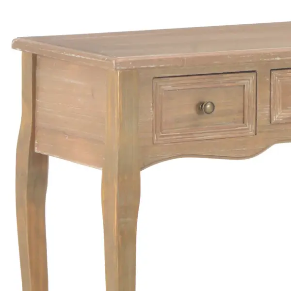 Kolme sahtliga konsoollaud, pruun MDF ja männipuit, 100 x 35 x 78 cm – 6