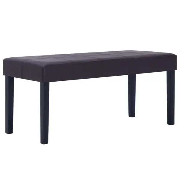 Pruun kunstnahast pink puidust raamiga, 106 x 43 x 46 cm – 2