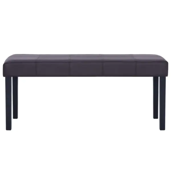 Pruun kunstnahast pink puidust raamiga, 106 x 43 x 46 cm – 3