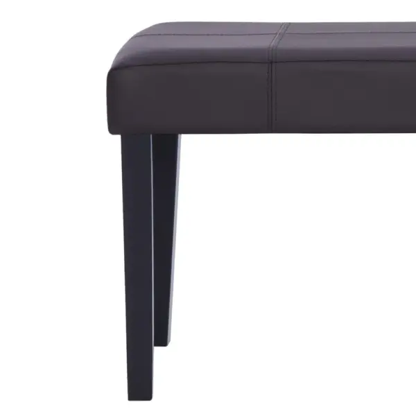 Pruun kunstnahast pink puidust raamiga, 106 x 43 x 46 cm – 5